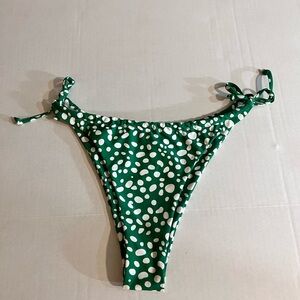 Green Polka Dot Bikini Bottom